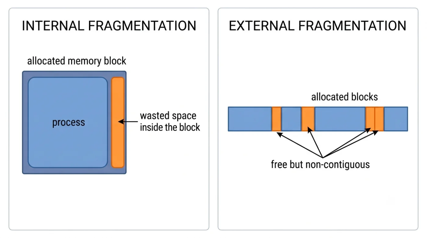 Internal vs External Fragmentation: Key Differences
