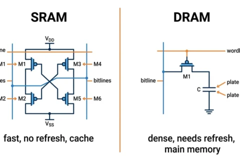 SRAM vs DRAM: Key Differences