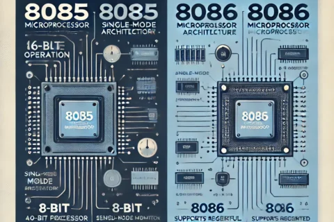 Difference Between 8085 and 8086 Microprocessor