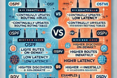 Difference Between Proactive and Reactive Routing Protocols