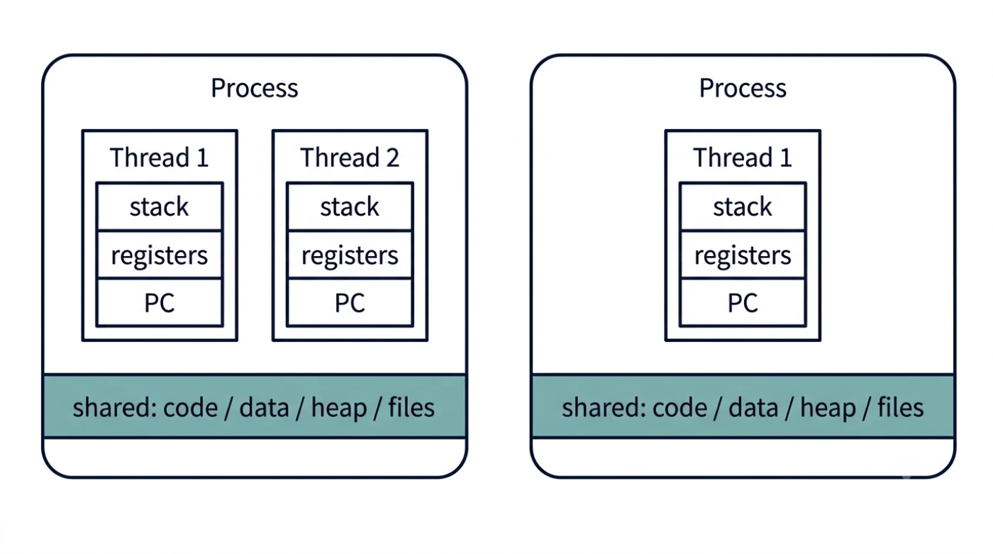 Process vs Thread: Key Differences