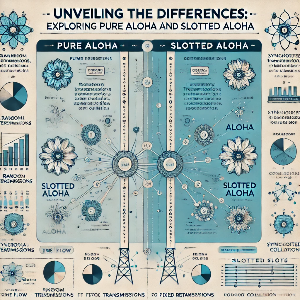 Unveiling the Differences: Exploring Pure Aloha and Slotted Aloha