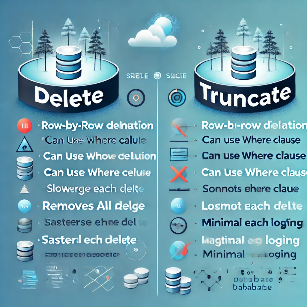 DELETE vs TRUNCATE: Key Differences