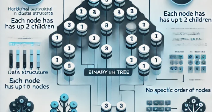 Infographic comparing Binary Tree and Binary Search Tree