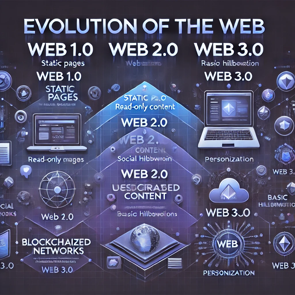 Evolution of the Web: Web 1.0 vs Web 2.0 vs Web 3.0