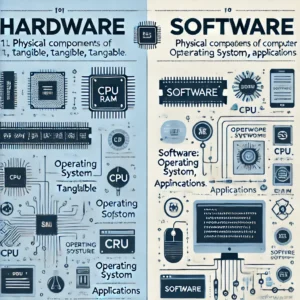 Comparison of hardware and software components