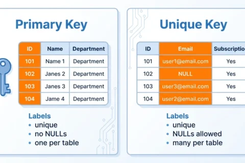 Primary Key vs Unique Key: Key Differences