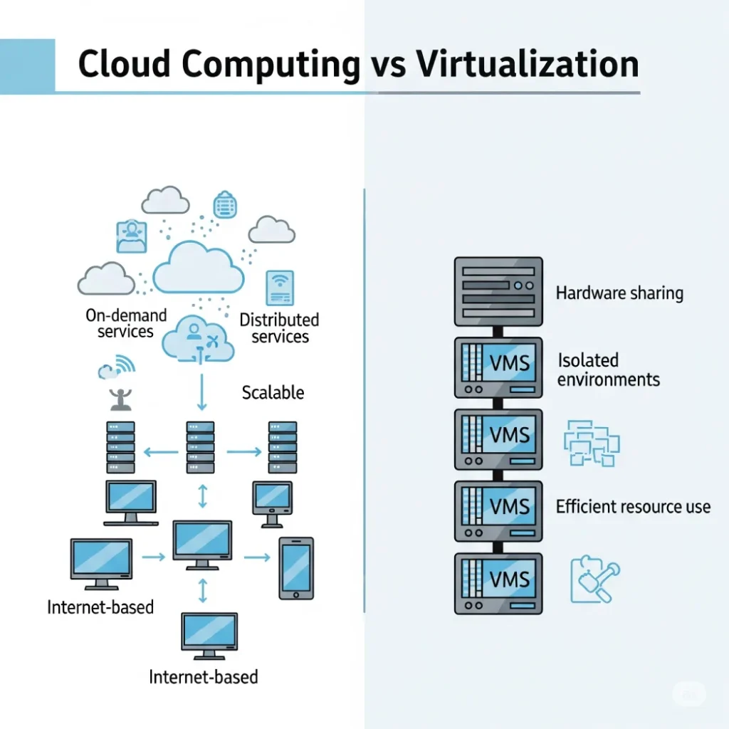 Cloud Computing vs Virtualization Key Differences Explained