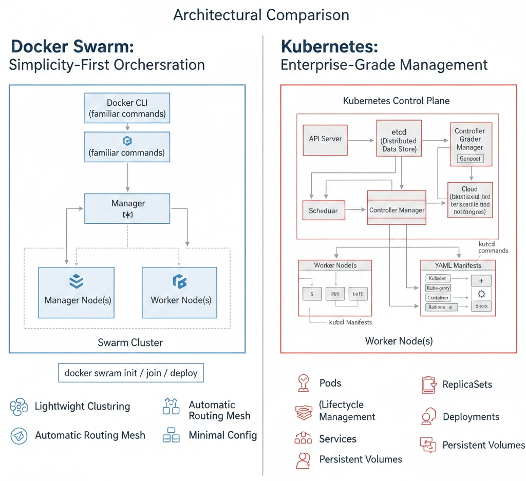 Kubernetes vs Docker Swarm: Container Orchestration Comparison 2026