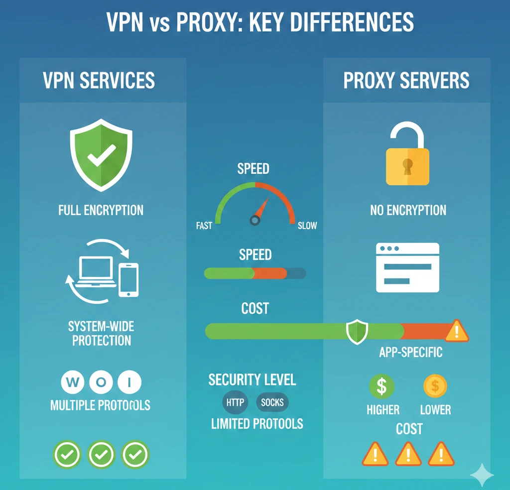 VPN Services vs Proxy Servers for IT Networks: Complete 2026 Guide