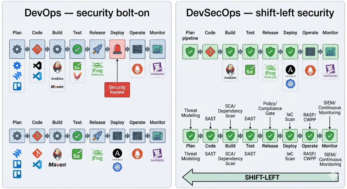 DevSecOps vs DevOps: Full Comparison 2026