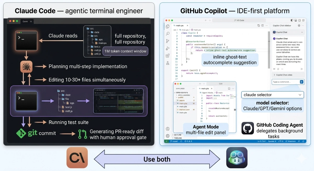 Claude Code vs GitHub Copilot