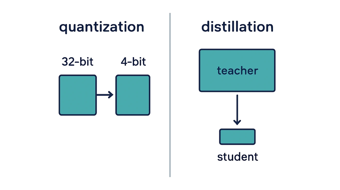Quantization vs Distillation: Key Differences